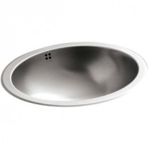 Bachata Undermount Stainless Steel Bathroom Sink in Stainless Steel with Luster