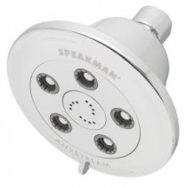 Anystream Alexandria 3-Spray 4 1/2 in. Fixed Shower Head in Polished Chrome