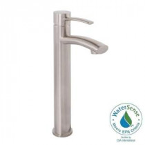 Milo Single Hole Single-Handle Vessel Bathroom Faucet in Brushed Nickel