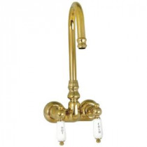 TW37 2-Handle Claw Foot Tub Faucet without Handshower in Satin Nickel