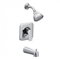 Rizon 1-Handle Posi-Temp Tub and Shower Faucet Trim Kit in Chrome (Valve Not Included)