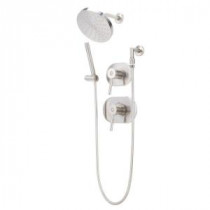 Sereno 1-Spray Hand Shower and Shower Head Combo Kit in Satin Nickel