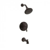 Kelston Rite-Temp Pressure-Balancing 1-Handle Tub and Shower Faucet Trim Kit in Oil-Rubbed Bronze (Valve Not Included)