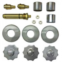 3 Valve Rebuild Kit for Tub and Shower with Chrome Handles for American Standard