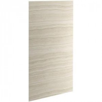 Choreograph 0.3125 in. x 48 in. x 96 in. 1-Piece Shower Wall Panel in Veincut Biscuit for 96 in. Showers