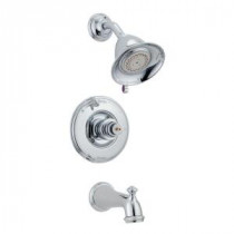Victorian 1-Handle 3-Spray Tub and Shower Faucet Trim Kit Only in Chrome (Valve and Handles Not Included)