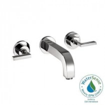 Citterio Wall-Mount 2-Handle Low-Arc Bathroom Faucet Trim Kit in Chrome (Valve Not Included)