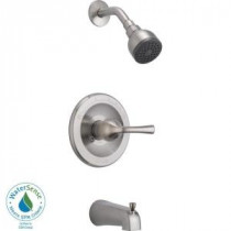 Foundations Single-Handle 1-Spray Tub and Shower Faucet in Stainless