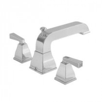 Town Square 2-Handle Deck-Mount Roman Tub Faucet in Satin Nickel