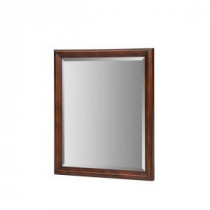 Malago 28 in. Wall Mount Mirror in Distressed Maple