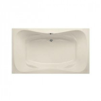 Providence 6 ft. Center Drain Bathtub in Biscuit