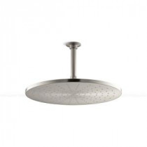 1-Spray 14 in. Contemporary Round Rain Showerhead in Vibrant Brushed Nickel