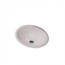 Cantrio Oval Drop-In Bathroom Sink in White