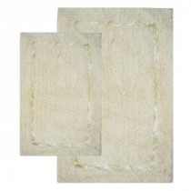 21 in. x 34 in. and 17 in. x 24 in. 2-Piece Greenville Bath Rug Set in Vanilla