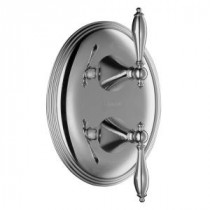 Finial Traditional 2-Handle Valve Trim Kit in Polished Chrome (Valve Not Included)