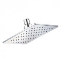 Mono Chic Single Function 5 in. by 8 in. Rectangular Showerhead in Chrome