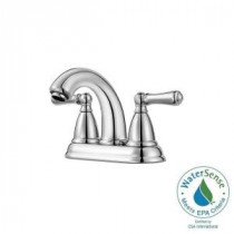Canton 4 in. Centerset 2-Handle High-Arc Bathroom Faucet in Polished Chrome