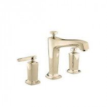 Margaux 1-Handle Deck-Mount High-Flow Bath Faucet Trim Kit in Vibrant French Gold (Valve Not Included)
