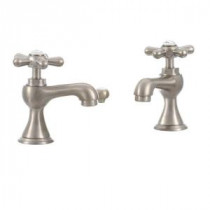 6100 Series 8 in. Widespread 2-Handle Low-Arc Bathroom Faucet in Brushed Nickel with Pop-Up Drain