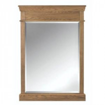 Highland 42 in. H x 31 in. W Framed Single Wall Mirror in Brown