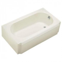 Memoirs 5 ft. Right-Hand Drain Cast Iron Soaking Tub in Almond