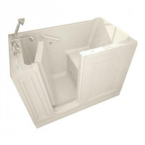 Acrylic Standard Series 51 in. x 30 in. Walk-In Whirlpool Tub with Quick Drain in Linen