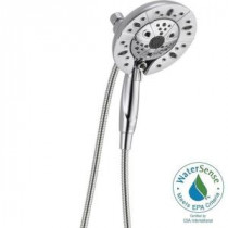 In2ition 5-Function Handshower and Showerhead Combo Kit in Chrome Featuring H2Okinetic and MagnaTite Docking