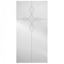 60 in. x 67 in. Sliding Shower Door Glass Panel in Tranquility