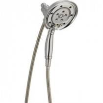 In2ition Two-In-One 4-Spray 2.5 GPM Hand Shower in Stainless Featuring H2Okinetic and MagnaTite Docking