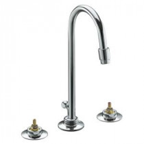 Triton 8 in. Widespread 2-Handle High-Arc Spout Bathroom Faucet in Polished Chrome (Handles Not Included)