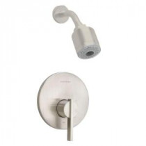 Berwick 1-Handle Shower Faucet Trim Kit, 3-Function Showerhead in Satin Nickel (Valve Sold Separately)