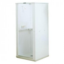 32 in. x 32 in. x 75 in. Shower Stall with Standard Base in White