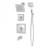 Oxford Single-Handle 1-Spray Tub and Shower Faucet in Chrome