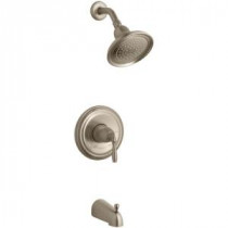 Devonshire 1-Handle Rite-Temp Tub and Shower Faucet Trim Kit in Vibrant Brushed Bronze (Valve Not Included)
