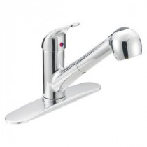 Prestige Collection 1-Handle Pull-Out Contemporary Flair Sprayer Kitchen Faucet in Chrome