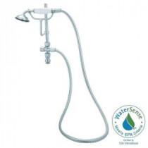1-Spray Hand Shower with Cradle in Polished Brass