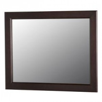 Dowsby 25.6 in. L x 31.4 in. W Wall Mirror in Chocolate