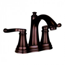 4 in. Centerset 2-Handle Deck-Mount Bathroom Faucet in Oil Rubbed Bronze with Pop-Up Drain