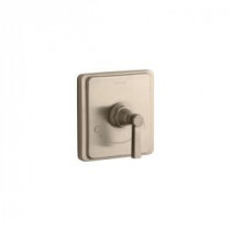 Pinstripe Pure 1-Handle Thermostatic Valve Trim Kit in Vibrant Brushed Bronze with Lever Handle (Valve Not Included)