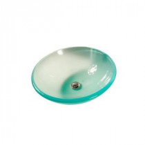 Cantrio Tempered Glass Vessel Sink in Frosted
