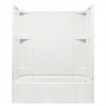 Accord 30 in. x 55 in. 1-piece Direct-to-Stud Right Shower End Wall in White