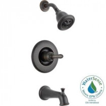 Linden 1-Handle 1-Spray Tub and Shower Faucet Trim Kit in Venetian Bronze Featuring H2Okinetic (Valve Not Included)