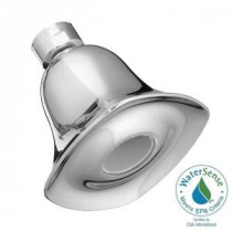 FloWise Square Water-Saving 1-Spray 3.25 in. Showerhead in Polished Chrome