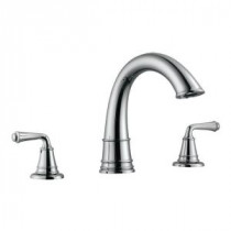 Eden 2-Handle Surface-Mount Roman Tub Faucet in Polished Chrome