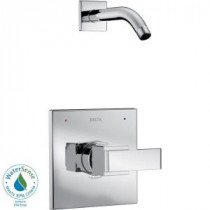 Ara 1-Handle Shower Faucet Trim Kit in Chrome with Less Shower Head (Valve and Showerhead Not Included)