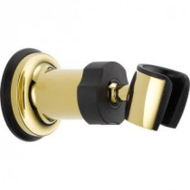 Adjustable Wall Mount for Hand Shower in Polished Brass