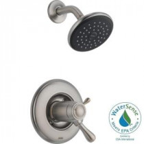 Leland TempAssure 17T Series 1-Handle Shower Faucet Trim Kit Only in Stainless (Valve Not Included)