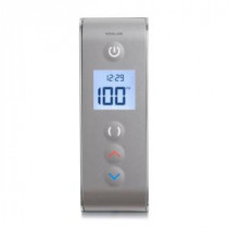 DTV Prompt Digital Shower Interface in Satin Nickel with Polished Nickel