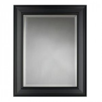 Grasmere 30 in. x 24 in. Black Framed Mirror