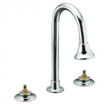 Triton 8 in. Widespread 2-Handle Mid-Arc Bathroom Faucet in Polished Chrome
